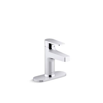 Kohler 74021-4-CP- Taut single-control lavatory faucet with escutcheon | FaucetExpress.ca