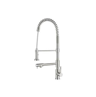 Isenberg K.2030PS- Professio - F - Professional Polished Steel Kitchen Faucet With Pull Out & Pot Filler | FaucetExpress.ca