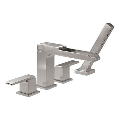 Delta T4768-SS- Delta Ara Roman Tub Trim W/Handshower - Channel Spout | FaucetExpress.ca