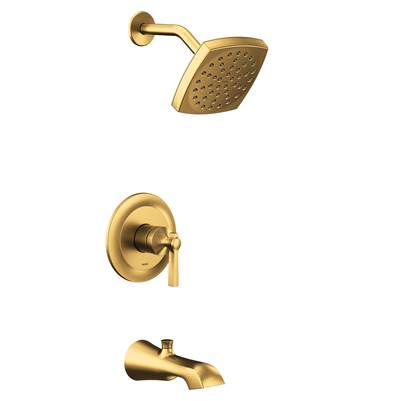 Moen UTS2913EPBG- Flara M-Core 2-Series Eco Performance 1-Handle Tub And Shower Trim Kit In Brushed Gold (Valve Sold Separately)