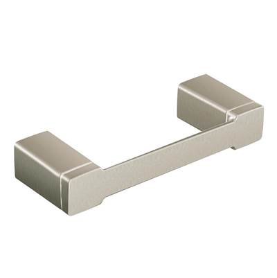 Moen YB8808BN- 90 Degree Brushed Nickel Pivoting Paper Holder - FaucetExpress.ca