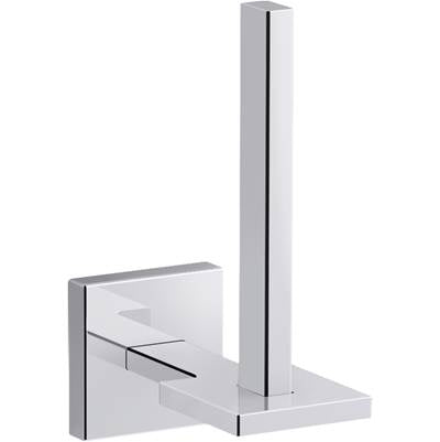Kohler 23289-CP- Square Vertical Toilet Paper Holder | FaucetExpress.ca