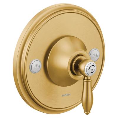 Moen TS3210BG- Weymouth 1-Handle Posi-Temp Valve Trim Kit in Brushed Gold (Valve Not Included)