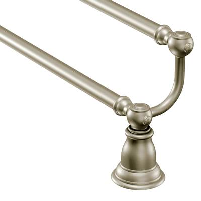 Moen YB5422BN- Kingsley Brushed Nickel 24'' Double Towel Bar