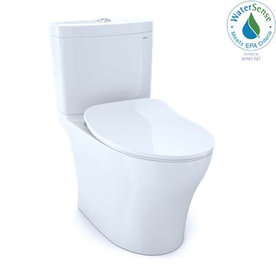 Toto MS446234CEMFG#01- Aquia Iv 2Pc Toilet Washlet + W/ Seat 1.28Gpf/0.8Gpf Cotton | FaucetExpress.ca