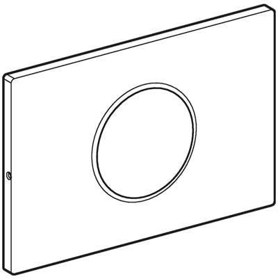 Geberit 242.792.SN.1- Actuator plate Sigma10 for Geberit WC flush control with electronic flush actuation: stainless steel brushed/polished/brushed | FaucetExpress.ca