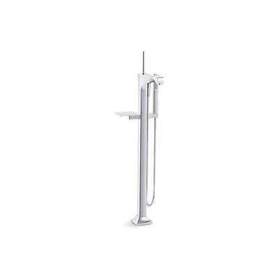 Kohler T97331-4-CP- Margaux® floor-mount bath filler trim with handshower | FaucetExpress.ca