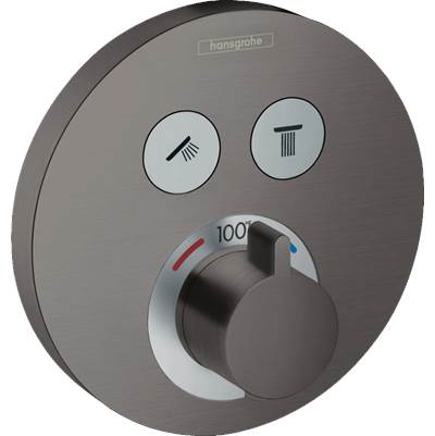 Hansgrohe 15743341- HG Showerselect E Thermostatic Trim 2 Function, Round - FaucetExpress.ca