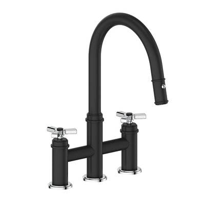 Vogt KF.17ZN.1312.SB- Zehn Bridge Kitchen Faucet Stainless Steel Matte Black