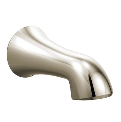 Moen 195386NL- Wynford Replacement Tub Non-Diverter Spout 1/2-Inch Slip Fit Connection, Polished Nickel