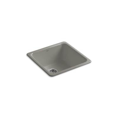 Kohler 6587-K4- Iron/Tones® 20-7/8'' x 20-7/8'' x 10'' Top-mount/undermount single-bowl kitchen sink | FaucetExpress.ca