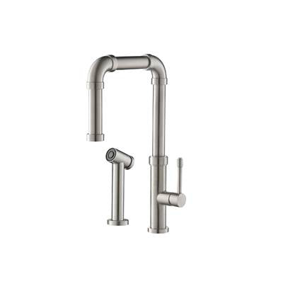 Isenberg K.1500SS- Stainless Steel Kitchen Faucet With Side Sprayer | FaucetExpress.ca