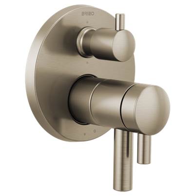 Brizo T75675-BN- Tempassure Thermostatic Valve With Integrated 6-Function Div | FaucetExpress.ca