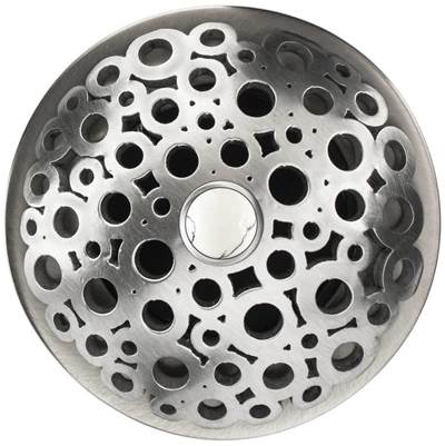 Linkasink D017 - Loop Grid Strainer with White Stone Screw
