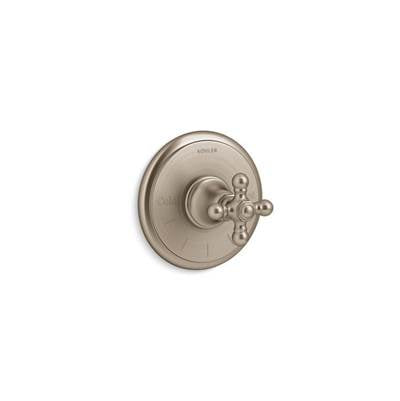 Kohler T72769-3-BV- Artifacts® thermostatic valve trim with cross handle | FaucetExpress.ca