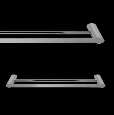 Laloo F1424D C- Farrow Double Towel Bar - Chrome | FaucetExpress.ca