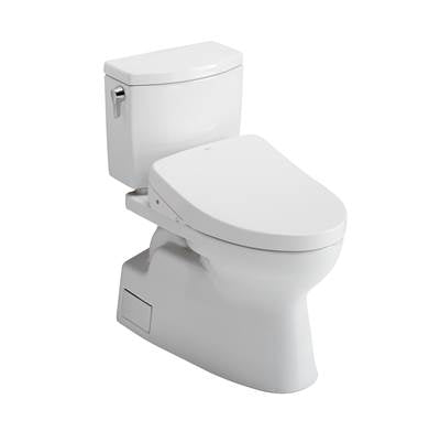 Toto MW4743056CUFGA#01- Toto Washlet+ Vespin Ii 1G Two-Piece Elongated 1.0 Gpf Toilet With Auto Flush Washlet+ S550E Contemporary Bidet Seat Cotton White