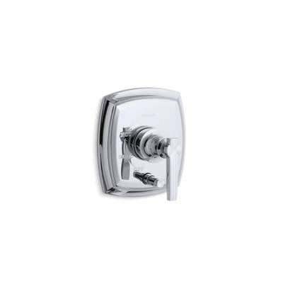 Kohler T98759-4-CP- Margaux® Rite-Temp(R) pressure-balancing valve trim with push-button diverter and lever handles, valve not included | FaucetExpress.ca
