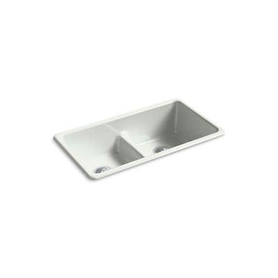 Kohler 5312-FF- Iron/Tones® 33'' x 18-3/4'' x 9-5/8'' Smart Divide® top-mount/undermount double-equal kitchen sink | FaucetExpress.ca