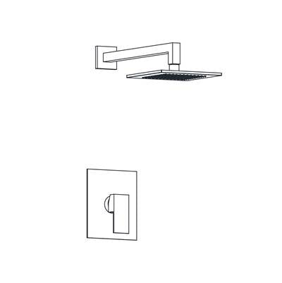 Aqualem TSKP1252-CP- 1-Way Pressure Balance Shower Trim Set (Rough-In Req: AQP1100.RI) - FaucetExpress.ca