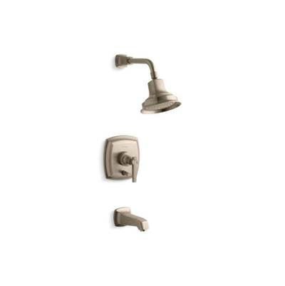 Kohler T16233-4-BV- Margaux® Rite-Temp(R) pressure-balancing bath and shower faucet trim with push-button diverter and lever handle, valve not included | FaucetExpress.ca