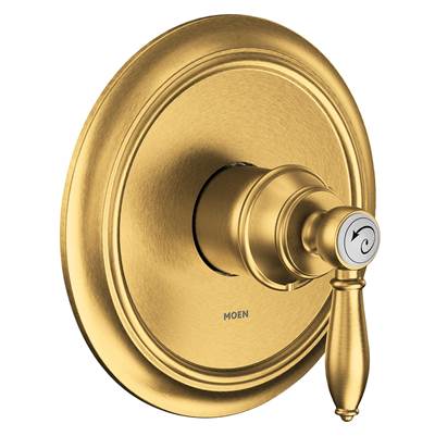 Moen UTS23210BG- Weymouth M-Core 2-Series 1-Handle Shower Trim Kit In Brushed Gold (Valve Sold Separately)