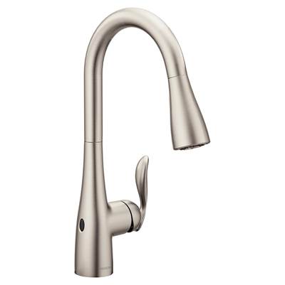 Moen 7594EWSRS- Arbor Touchless Single-Handle Pull-Down Sprayer Kitchen Faucet with MotionSense Wave in Spot Resist Stainless