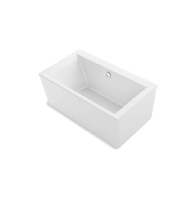 Kohler 24010-0- Stargaze® 60'' x 34'' freestanding bath with straight shroud and center drain | FaucetExpress.ca