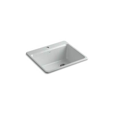 Kohler 5872-1A1-95- Riverby® 25'' x 22'' x 9-5/8'' top-mount single-bowl kitchen sink with sink rack | FaucetExpress.ca