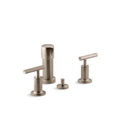 Kohler 14431-4-BV- Purist® Vertical spray bidet faucet with lever handles | FaucetExpress.ca