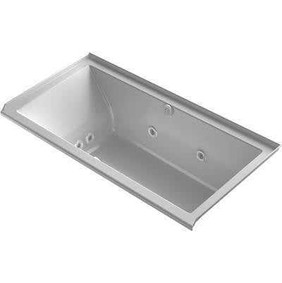 Kohler 1167-XHGHR-95- Underscore Rectangle 60-in X 30-in Heated Bubblemassage Air Bath With Whirlpool, Alcove, Right Drain | FaucetExpress.ca