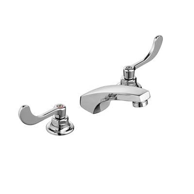 American Standard 6500270.002- Monterrey 8-Inch Widespread Cast Faucet With Wrist Blade Handles 1.5 Gpm/5.7 Lpm With Flexible Underbody