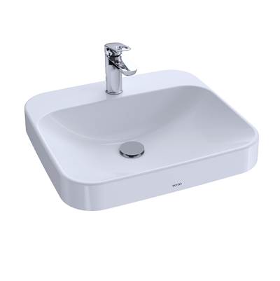 Toto LT415G#01- Arvina Rectangle Vessel Lav Inset, 20'' L | FaucetExpress.ca