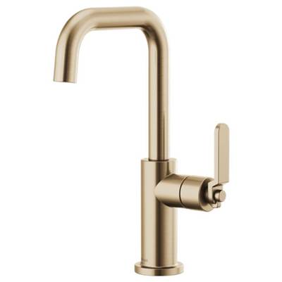 Brizo 61054LF-GL- Square Spout Bar, Industrial Handle | FaucetExpress.ca