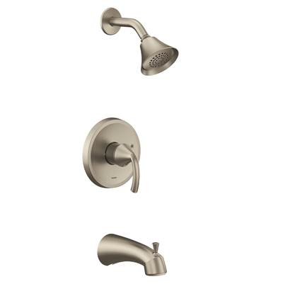 Moen UT2743EPBN- Glyde M-Core 2-Series Eco Performance 1-Handle Tub And Shower Trim Kit In Brushed Nickel (Valve Sold Separately)