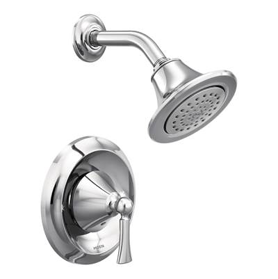 Moen T4502- Wynford Single-Handle 1-Spray Posi-Temp Shower Faucet Trim Kit in Chrome (Valve Not Included)