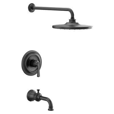 Moen UTS244203EPBL- Colinet M-Core 2-Series Eco Performance 1-Handle Tub And Shower Trim Kit In Matte Black (Valve Sold Separately)