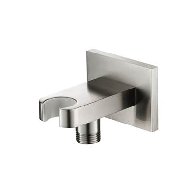 Isenberg HS8007BN- Square Wall Elbow With Holder Combo | FaucetExpress.ca