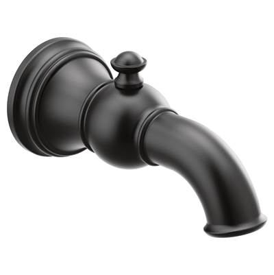 Moen S12104BL- Weymouth Tub Spout with Diverter 1/2-Inch Slip-Fit CC Connection, Matte Black