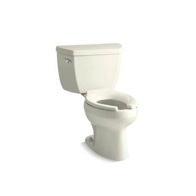 Kohler 3531-T-96- Wellworth® Classic Classic two-piece elongated 1.0 gpf toilet with Pressure Lite(R) flush technology and tank cover locks, less seat | FaucetExpress.ca