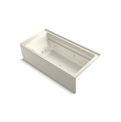 Kohler 1124-XGHRA-96- Archer® 72'' x 36'' integral apron whirlpool + Heated BubbleMassage air bath with right-hand drain | FaucetExpress.ca