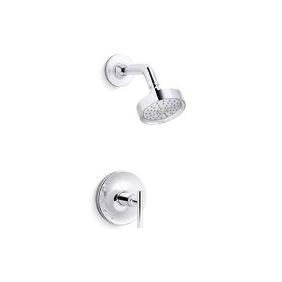 Kohler TS14422-4G-CP- Purist® Rite-Temp® shower trim with lever handle and 1.75 gpm showerhead | FaucetExpress.ca