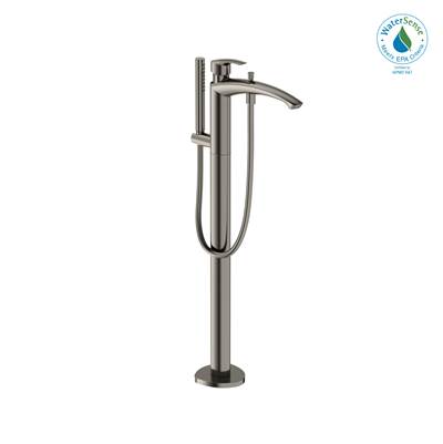 Toto TBG09306U#PN- TOTO GM Single-Handle Free Standing Tub Filler with Handshower, Polished Nickel - TBG09306U#PN | FaucetExpress.ca