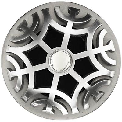 Linkasink D011 - Maze Grid Strainer with White Stone Screw