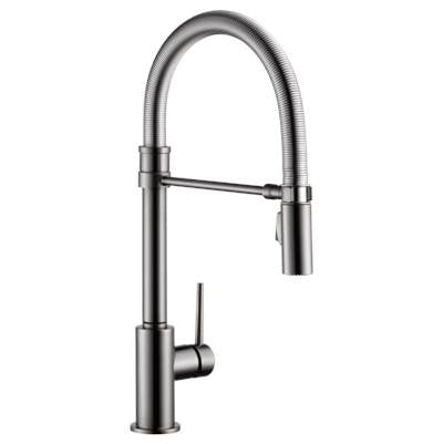 Delta 9659-KS-DST- Single Handle Pull-Down Kitchen Faucet With Spring Spout | FaucetExpress.ca