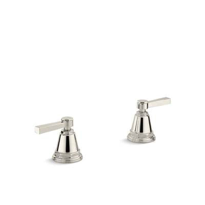 Kohler T13141-4A-SN- Pinstripe® Pure Deck-mount high-flow bath valve trim with lever handles, handles only, valve not included | FaucetExpress.ca