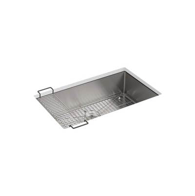 Kohler 5285-NA- Strive® 32'' x 18-5/16'' x 9-5/16'' Undermount single-bowl kitchen sink with accessories | FaucetExpress.ca