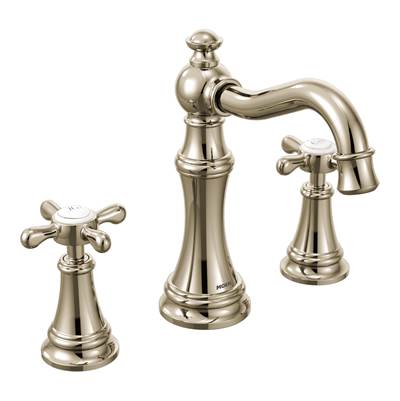 Moen TS42114NL- Weymouth 8 in. Widespread 2-Handle High-Arc Bathroom Faucet Trim Kit in Nickel (Valve Not Included)