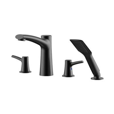 Aquabrass - 18018 Folia 4 Pce Deckmount Tub Filler With Handshower