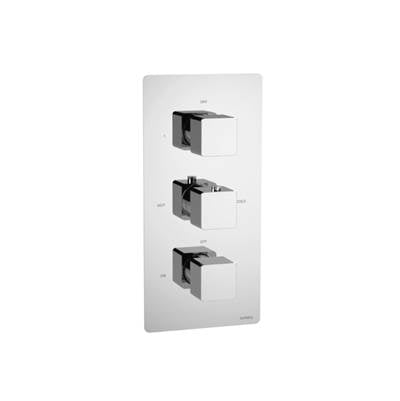 Isenberg 196.4501BN- 3/4" Thermostatic Valve - 3 Output with Volume Control and Trim - Shared Port Operation | FaucetExpress.ca